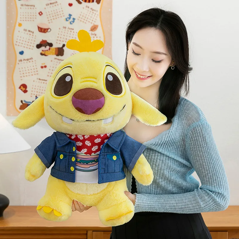 Nuovo Dressing Stitch Cartoon Anime Toy Giallo Stitch Doll Peluche Cute Stitch Peluche Bambola Cuscino per Dormire Animali Regali per Bambini