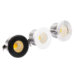 Interior Home Recessed Ceiling LED Spot Downlight 3W Lights Hole 30mm 3000K 4000K 5000K 6000K DIY Design Artistic Lighting