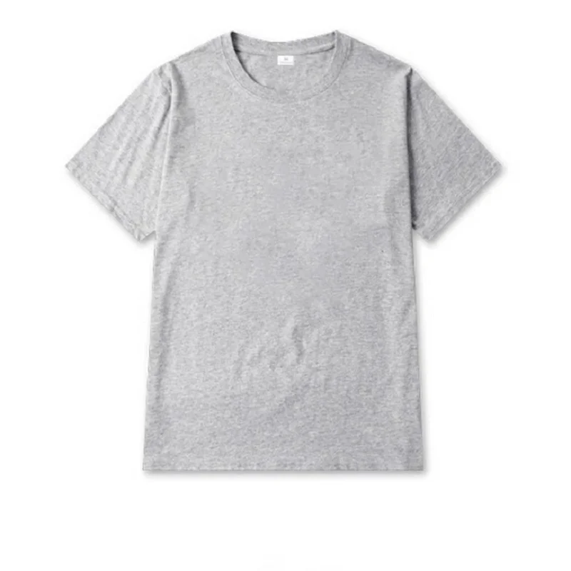 2026 Unisex Custom Design LOGO Printing Personalized Men's  Harajuku Solid Color Text Photos Clothing Ads Pure Cotton T-shirt