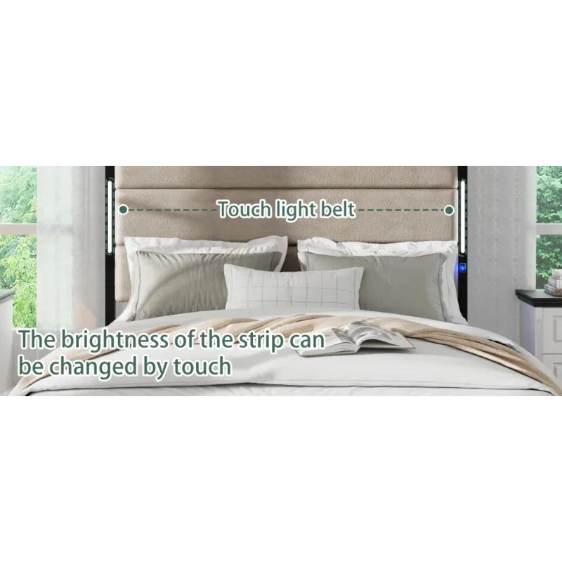 إطار سرير نهاري، سرير كوين مزدوج، قاعدة سرير كوين كاملة الحجم، أطقم غرف نوم مزدوجة، مجموعة كاملة من الأثاث، أثاث اللوح الأمامي Lіko، المنزل #5