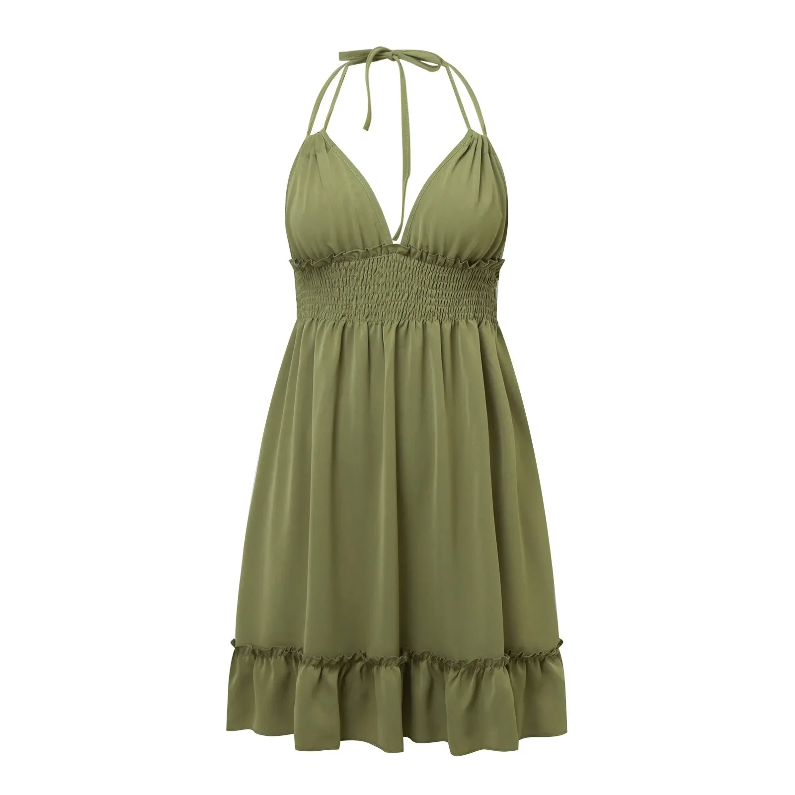 Fashion Summer Dresses 2025 Summer Dresses For Women Trendy Boho Floral Print Cover Up V Neck Sleeveless Sundresses