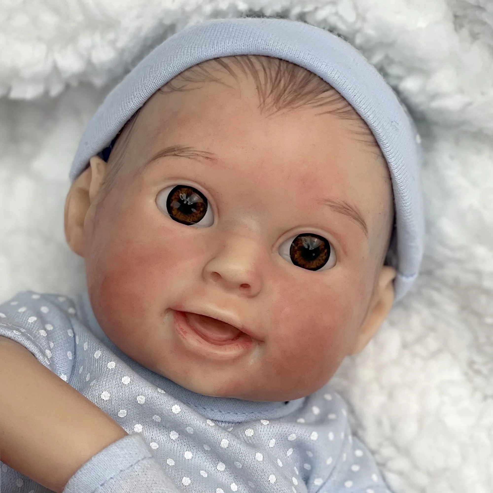 10-12Inch bebes reborn de silicone real Handmade Soft Solid Silicone Bebe Reborn Dolls Painted Lifelike Bebe Finished Doll