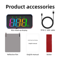 M2S GPS Speedometer On-board Computer LED Display Windscreen Projector With Compass Multi -stage alarm settings Fit For All Cars