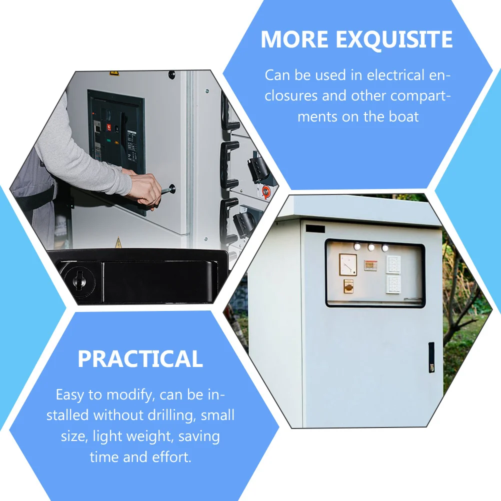 

Compression Latch Zinc Alloy Adjustable Flush Lever Lock Hand Operated Toolbox Cabinet Lock Marine Machinery Box Replacement