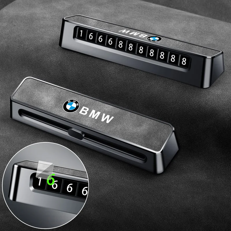 

High Quality Car Temporary Parking Card Phone Number Card For BMW Series X1 X3 X4 X6 E90 E91 I3 I4 F30 F48 F30 F10 E30 E34 F02