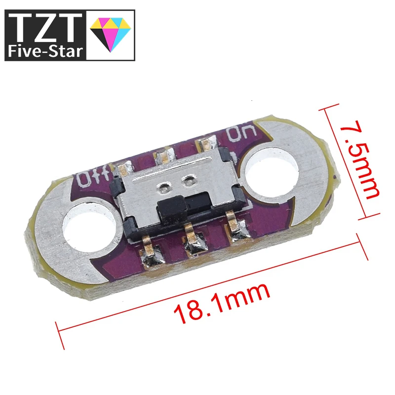10/30 Stück Neuer LilyPad Schiebeschalter AYZ0202 für Arduino DIY-Kit – Detail 1