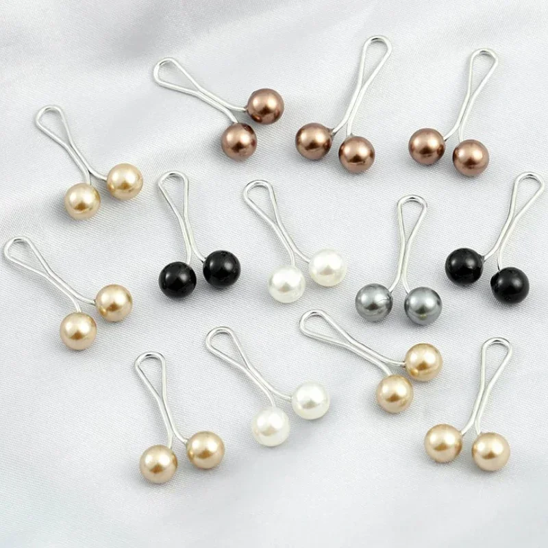 

10 шт./лот, противоскользящая брошь, платок, шаль, шарф, женские фиксированные булавки, шарф, зажимы для хиджаба, стильная брошь с жемчугом для женщин, ювелирные изделия