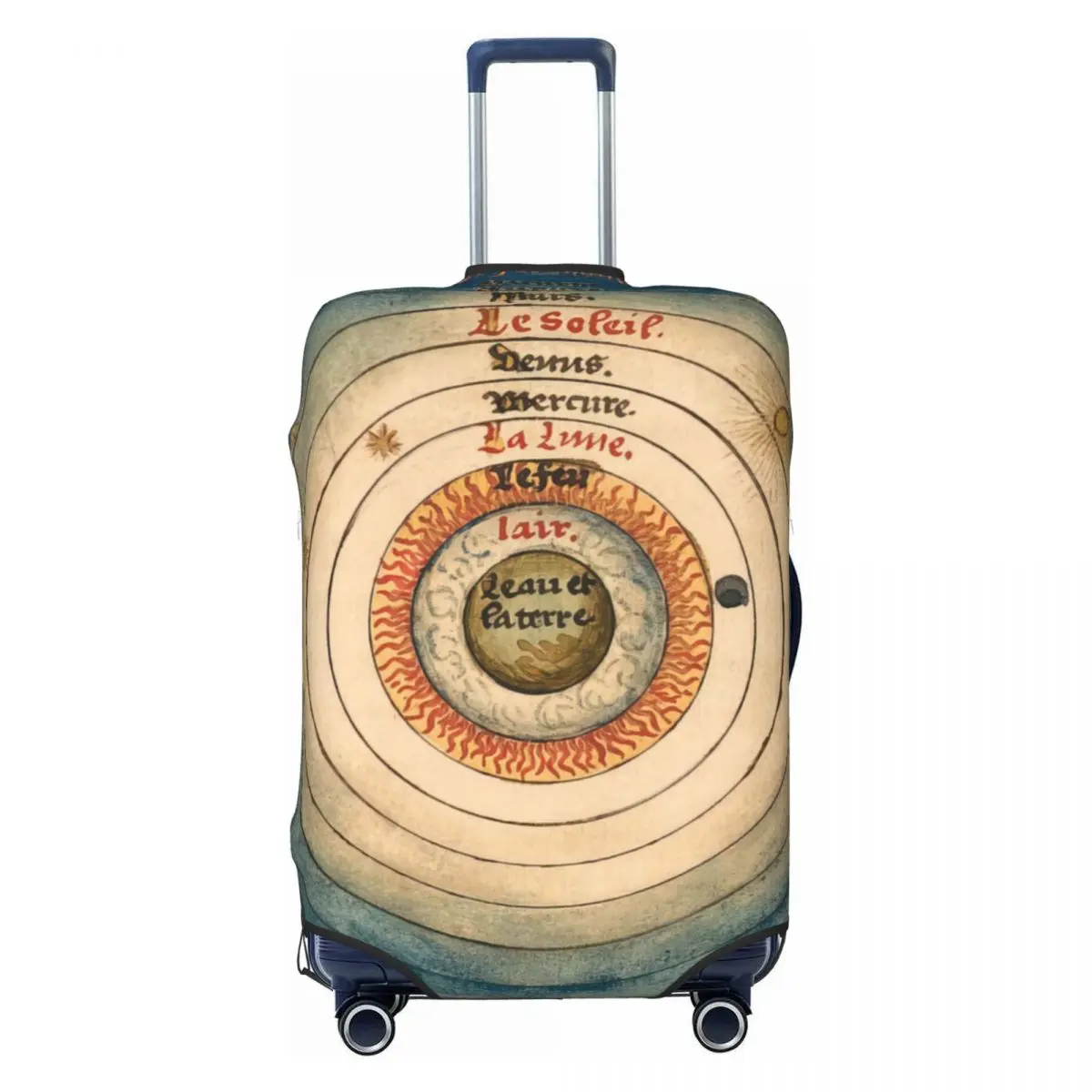 Vintage Celestial Chart Print Luggage Protective Dust Covers Elastic Waterproof 18-32inch Suitcase Cover Travel Accessories