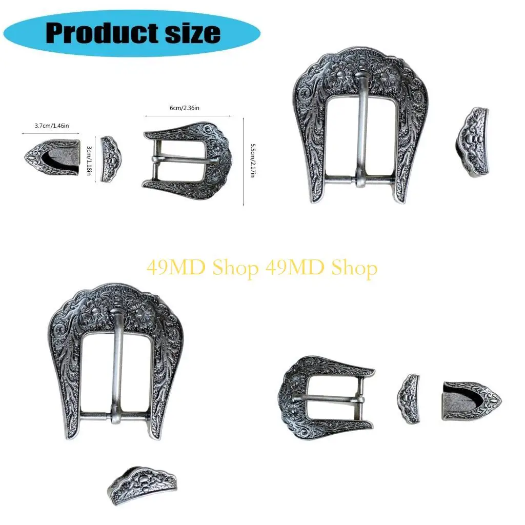 

49MD Casual Wear Denims Belt Buckles Fashionable Rustproof Elegant Belt Buckles for Fashion Enthusiasts