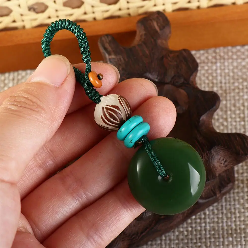 Cord Gift Gift Jade Hang Rope Chalcedony Bag Pendant Men Safety Buckle Keychain Key Lanyard Mobile Phone Lanyard Keyring