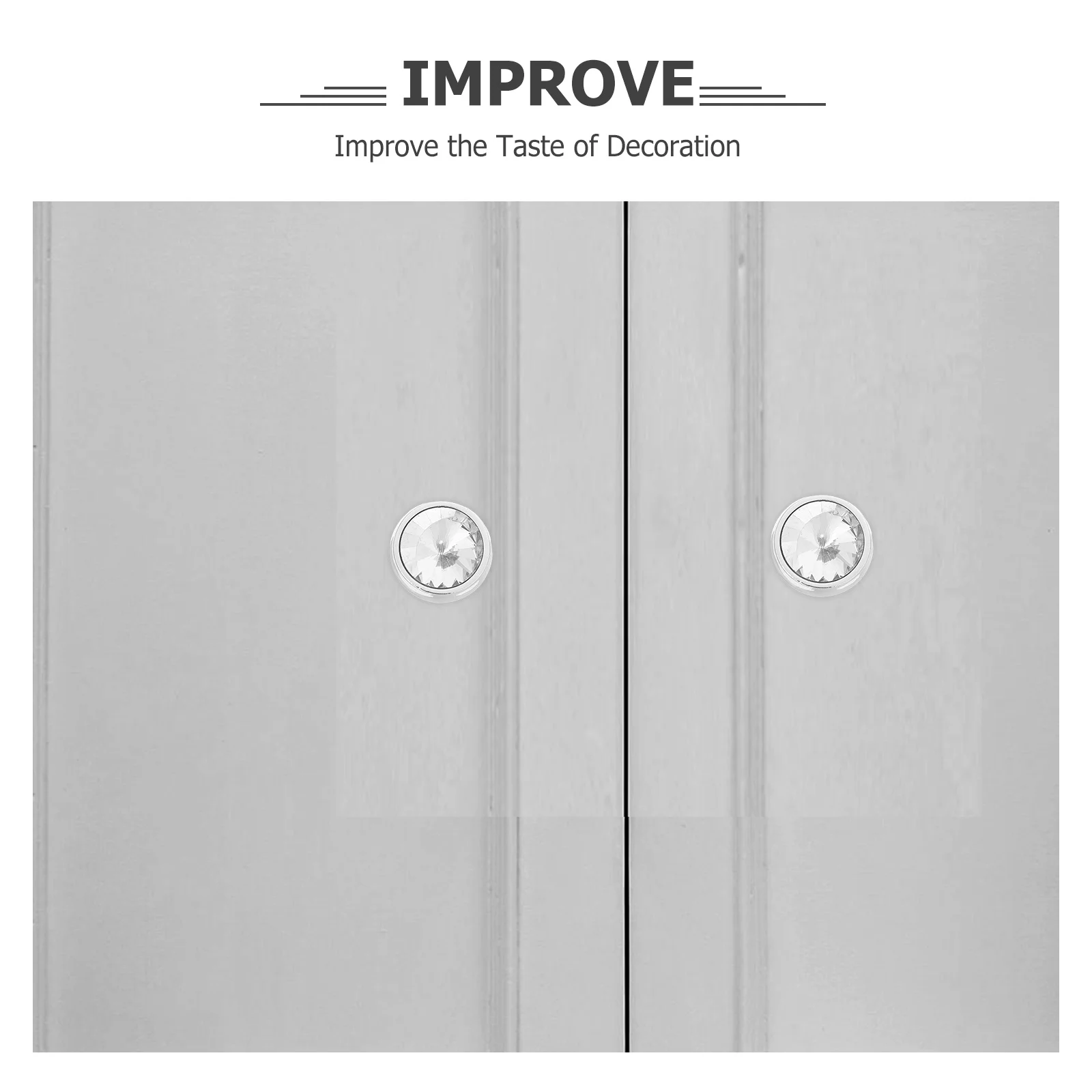 Maniglie per cassetti in cristallo acrilico da 6 pezzi Maniglie moderne per armadietti a foro singolo per mobili da cucina, guardaroba e cassettiere