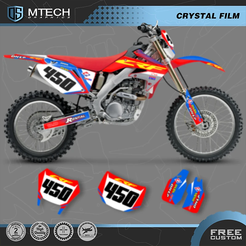 

DSMTECH Graphics Backgrounds Decal Stickers Kit for Honda CRF250X 2004 2005 2006 2007 CRF 250X 2008 2009 2010-2012 001