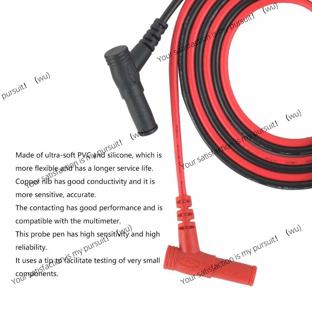 1 pair of universal digital 1000V 10A 20A thin pointed needle multimeter, multi-function instrument test lead