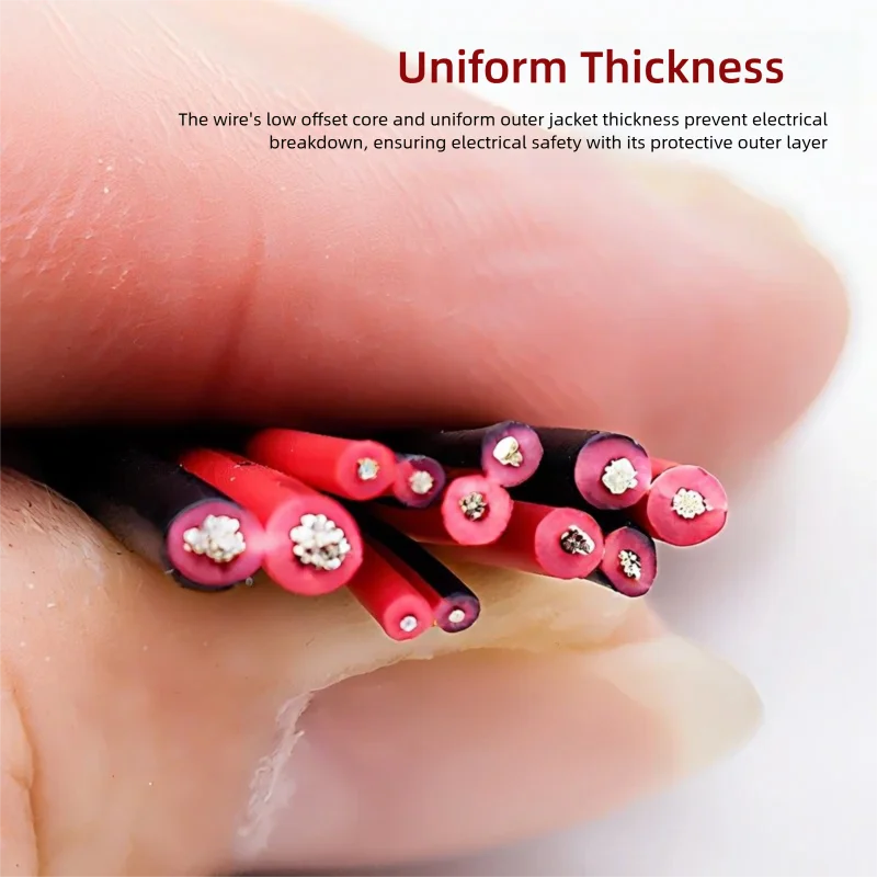 2 Pin Wire Electric Copper Cable 28 26 24 22 20 18 16 AWG LED Strip Lamp Lighting Cable PVC Extend Cord White Black Red UL2468 image 3