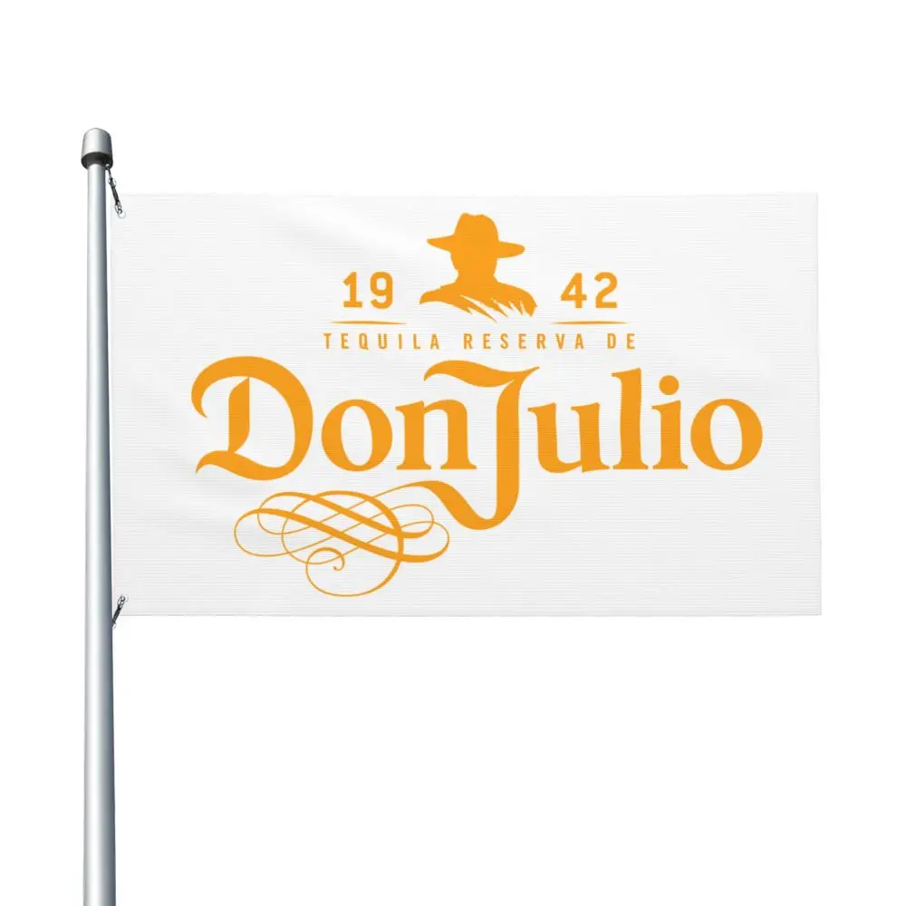 NUEVA Don Julio Banner de doble cara Bandera de brisa Bandera de jardín Bandera decorativa Banner de fiesta 3x5 pies (90x150 cm)