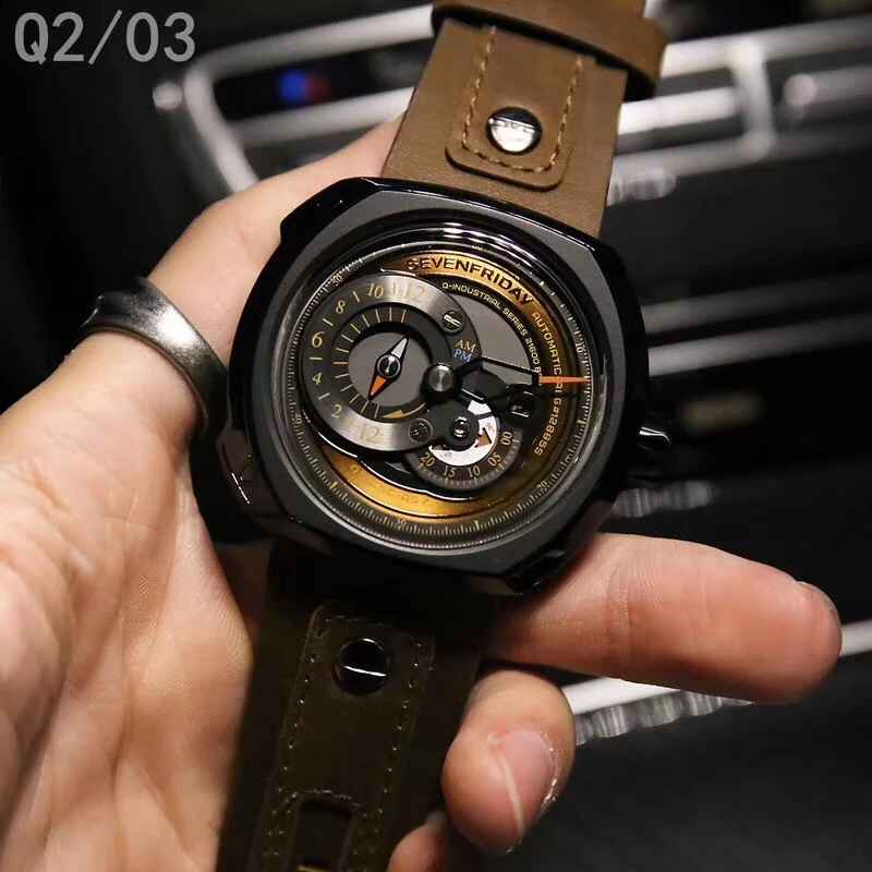 New product SEVENFRIDAY fashion men's watch Q2/03 Q series automatic mechanical movement waterproof high-quality high-end men's