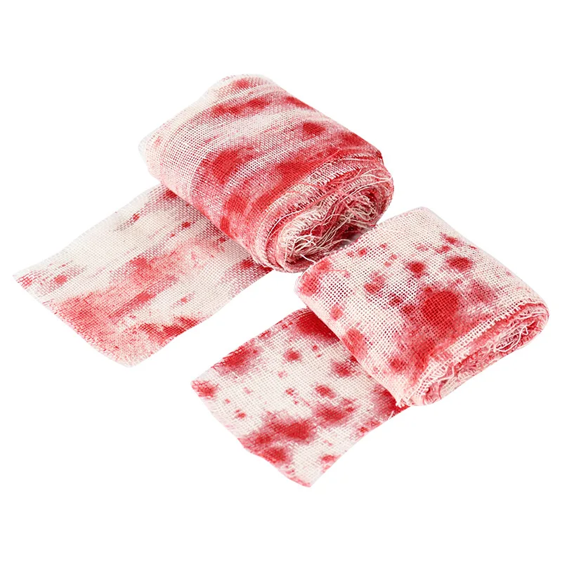 قماش دموي زاحف من الهالهالهالاويون ، قماش شاش مخيف ، قماش مخيف ، شريط ثني دموي ، ديكور ستارة لمدخل حفلات الهالهالهالاين ، 3 5 م #3