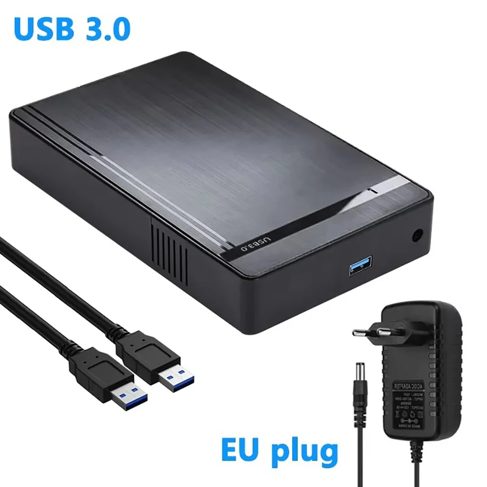 Obudowa dysku twardego 2,5/3,5 cala USB 3.0 Adapter SATA na USB 3.0 Zewnętrzna obudowa dysku twardego do laptopa PC Bez użycia narzędzi — zdjęcie produktu 7