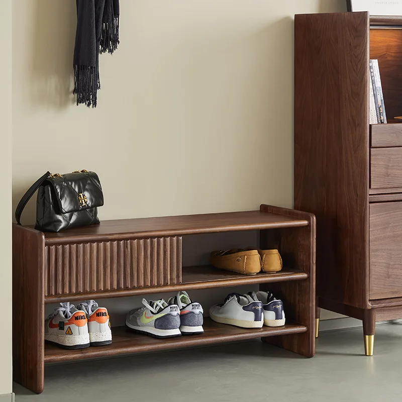 

Табурет для смены обуви из цельного дерева, входная в дом и входная дверь, чтобы сменная полка для обуви.