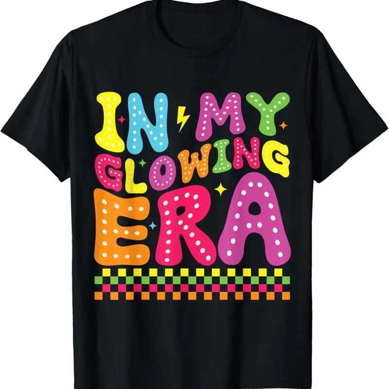 

In My Glowing Era Groovy Retro Funny Summer Vacation T Shirt
