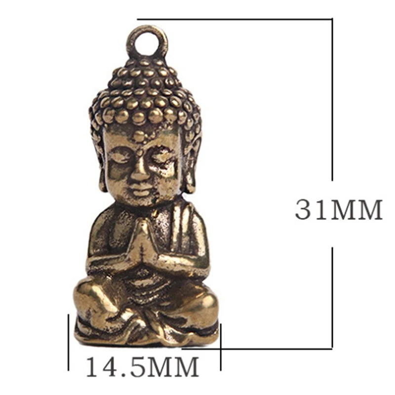 Женская Бронзовая статуя Будды, маленькая сцена, аксессуары, брелок, чайный столик, домашний декор