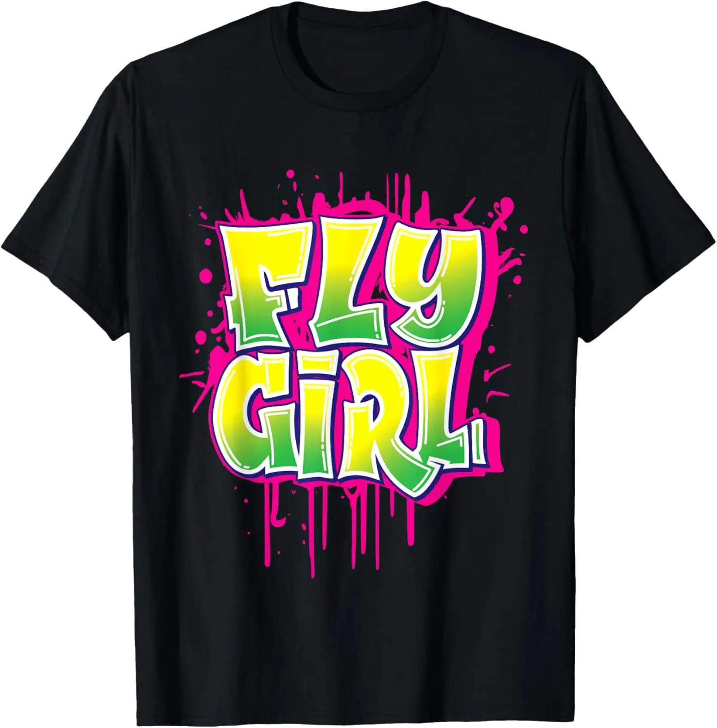 

Футболка Fly Girl 80-х 90-х годов в стиле хип-хоп, танцовщица, женская футболка для девочек-подростков