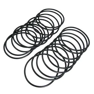 

140mm x 5.7mm Rubber Sealing Washers Oil Filter O Rings Black 20 Pcs