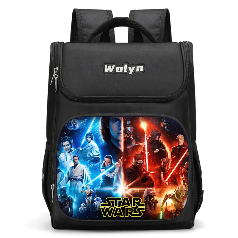 S-Stars Spaceship Large Child Backpack Boy Girls School Bag For Men Women Traveling Backpack Durable and Multi W-Wars Compartmen