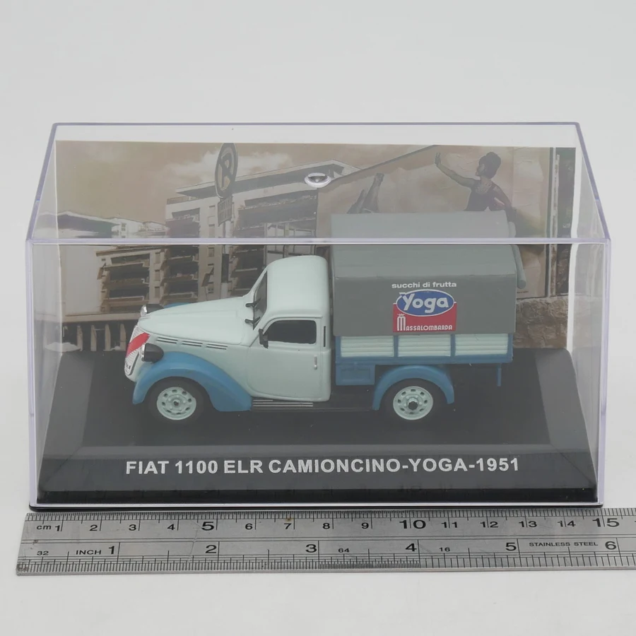 Ixo 1:43 Fiat 1100 ELR Camioncino Yoga 1951 Diecas Car Model Metal Toy Vehicle