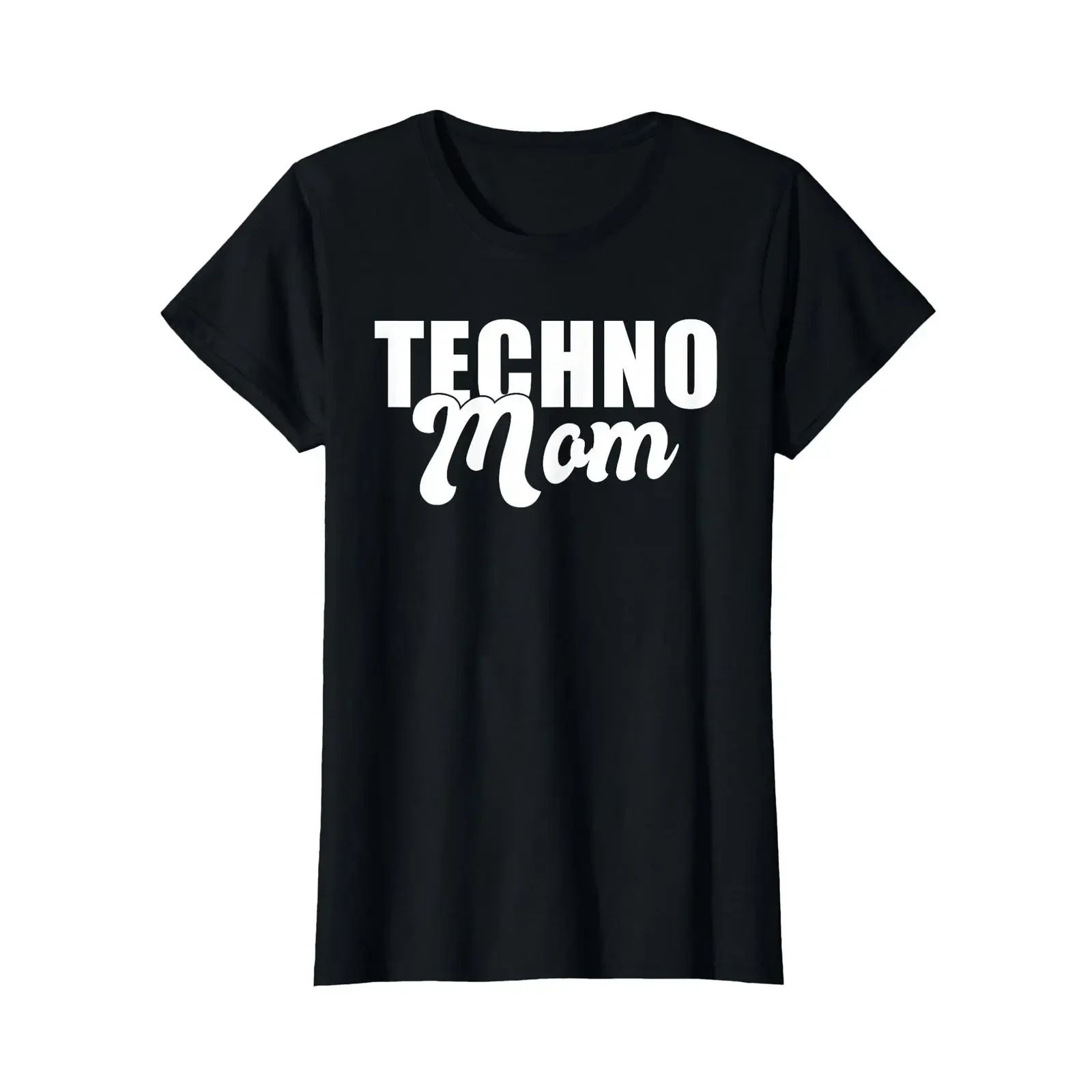 Techno Mom Festival EDM Rave Goa Tech House Mutter T Shirt vintage Washed homme Breathable Unisex Stretched