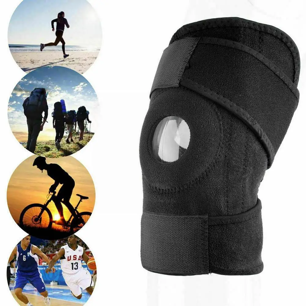 Adjustable Sports Knee Brace - Protects The Meniscus and Ligaments - Supports and Relieves Joint Pain - Patellar Protector Pad