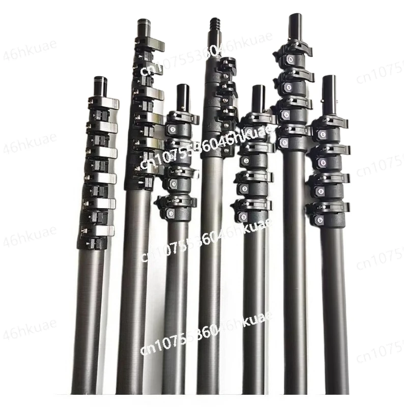 قضيب من ألياف الكربون 3K متعدد الوظائف عالي الجودة - تصميم تلسكوبي، أنبوب كربون 3M-20M قابل للتخصيص