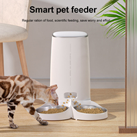 4L Smart Fully Automatic Pet Feeder for Cats Puppy Bluetooth WiFi Pet Control Remote Auto Feeder Food Dispenser 1/2 Bowls