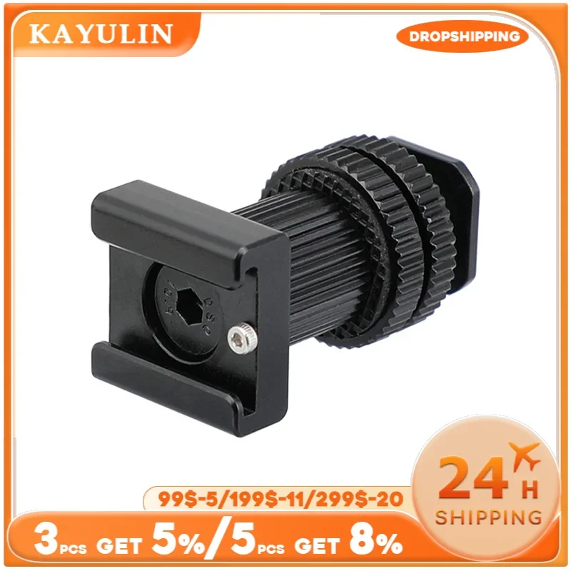 Kayulin Double-ended Cold Shoe Mount Bracket Adapter Camera Accessories Photography Studio High Quality