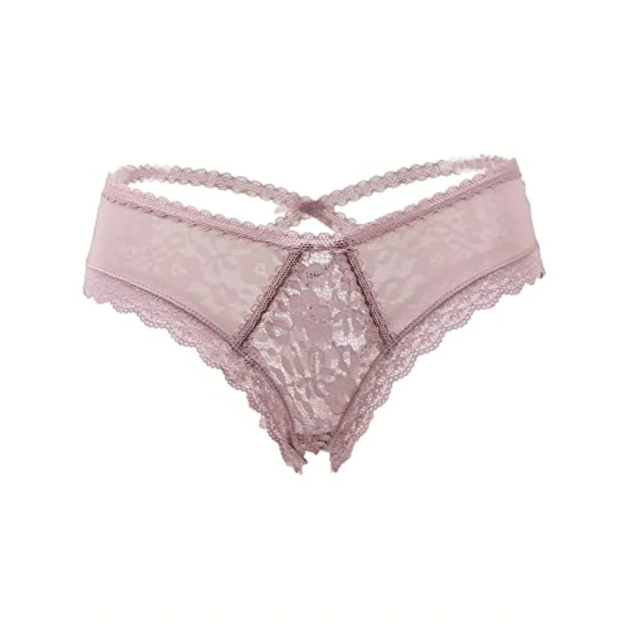 

Sexy Cheeky Panties for Women - Criss Cross Crotch Lace Bikni Underwear