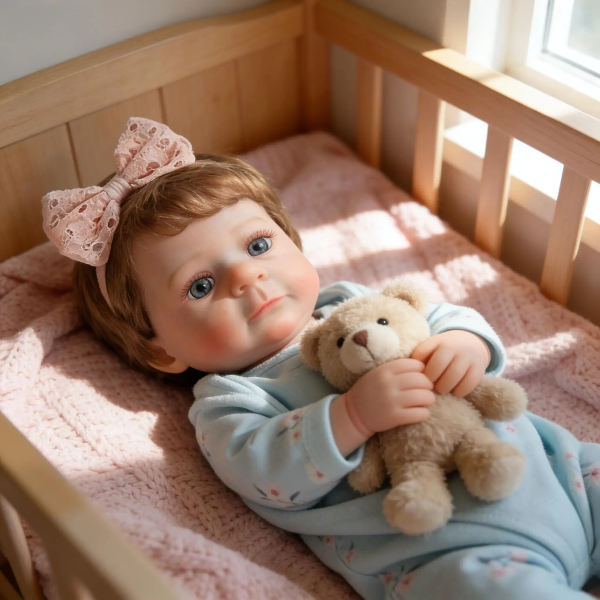 18-Inch Reborn Baby Dolls  - Realistic Newborn, Soft Weighted  Body, Adorable Poseable Real Life Doll– Gift for Kids Age 3+