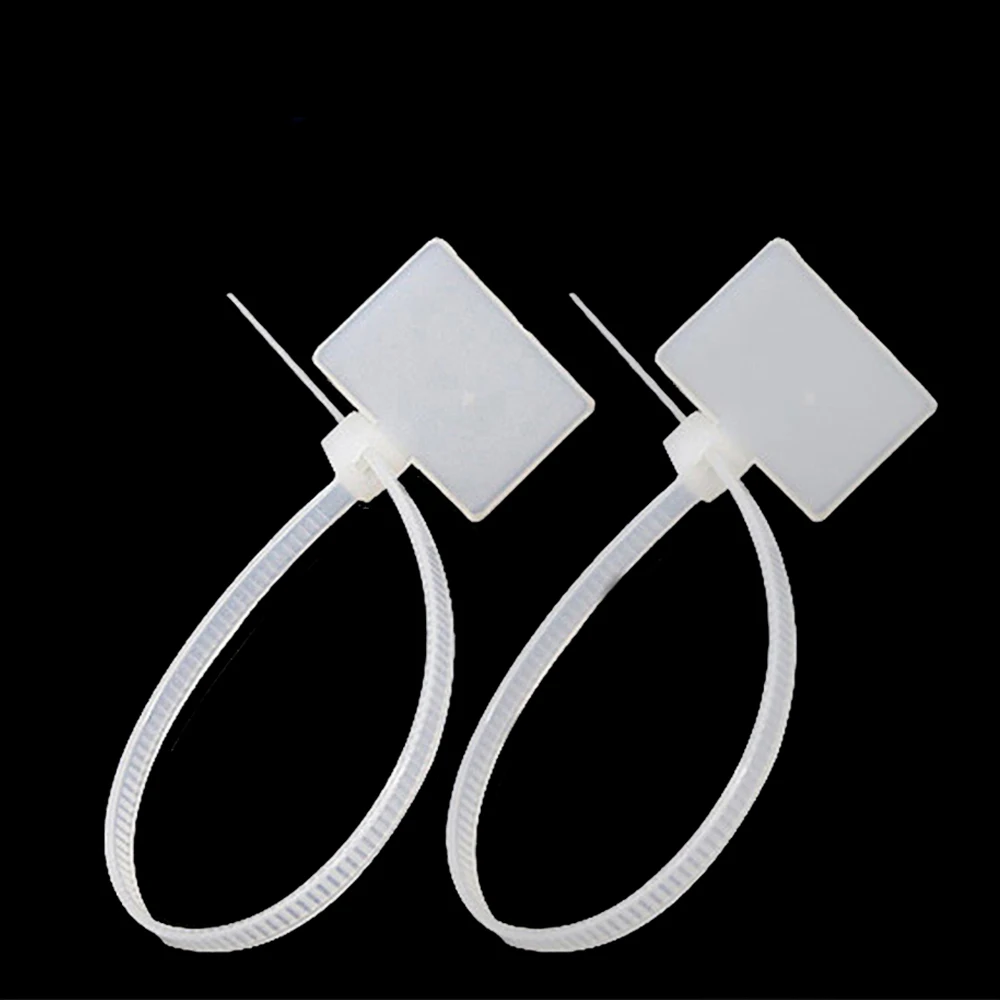 4*150mm Markers Loop Nylon Self-locking Wire Ties Cable Winder Labels Tag