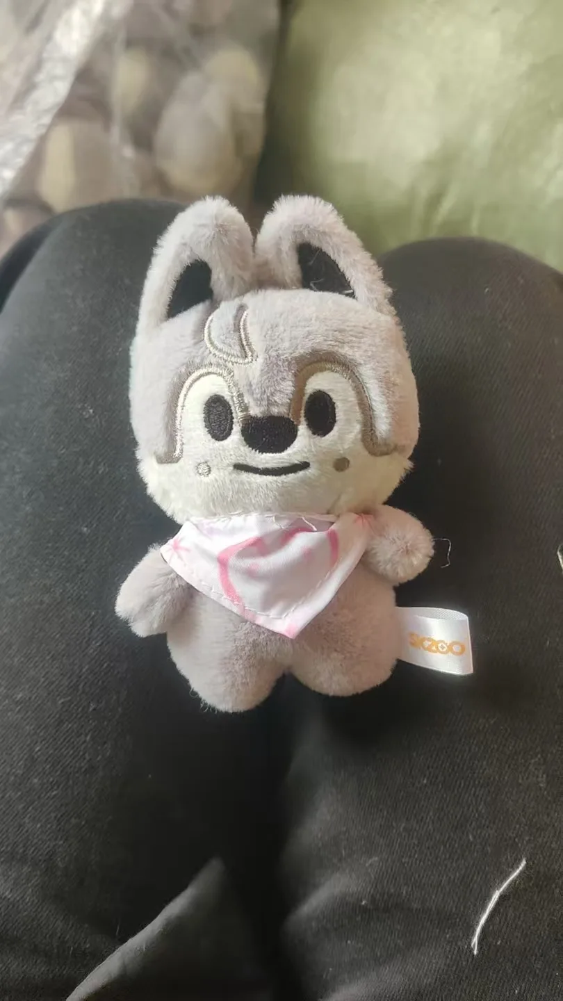 SKZ FM Field Week Mesmo lenço de água de 10 cm Stray Kids Chaveiro de pelúcia Boneca de Natal