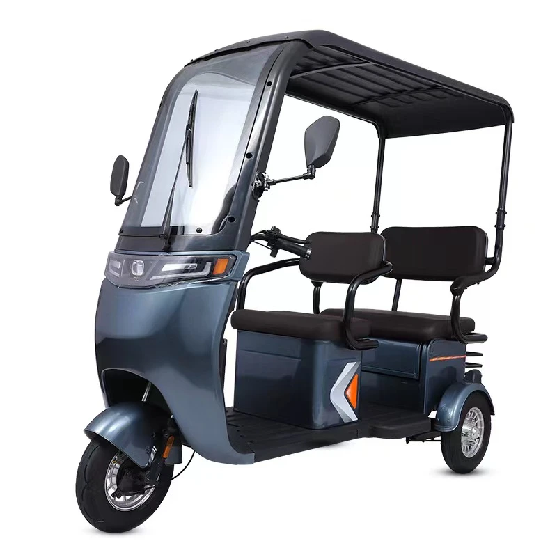 Tricycles électriques Amazon à 3 roues fermées, moto AINC avec siège passager, voiture à batterie de pousse-pousse pour handicapés, 2024