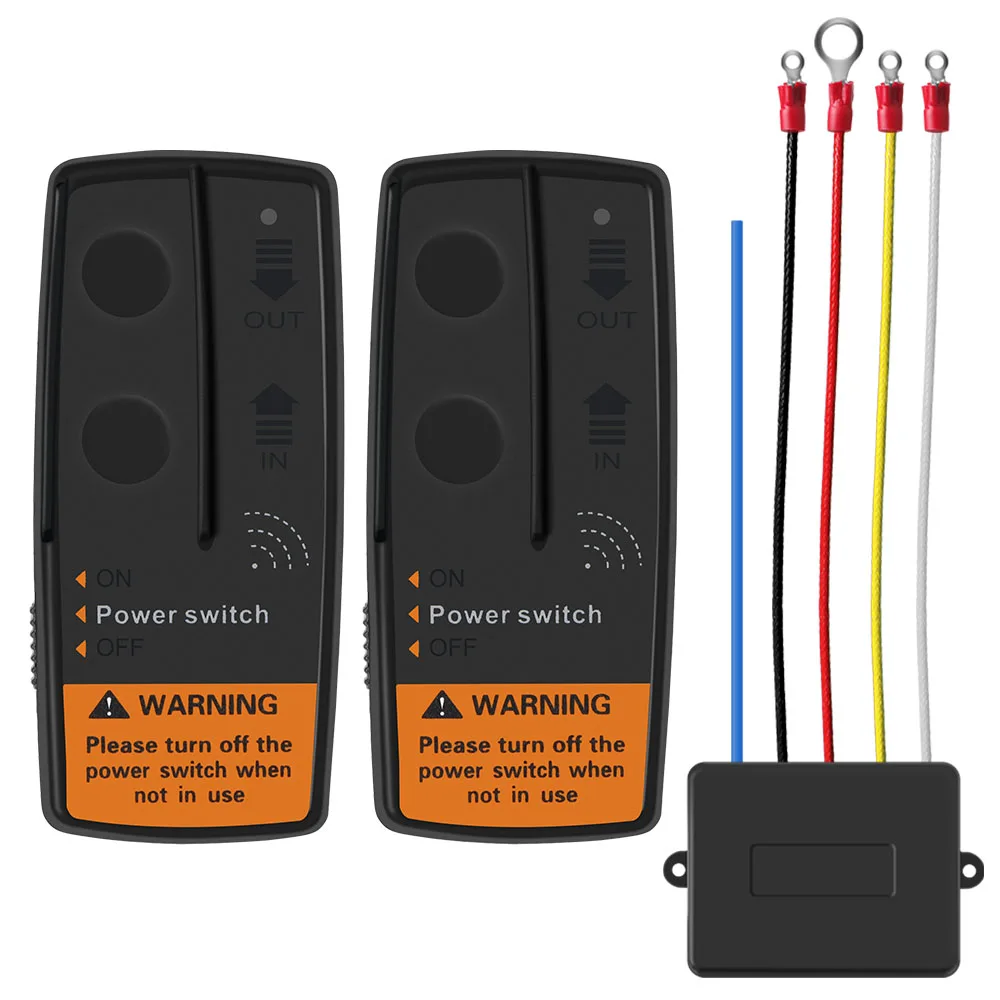 

Switch Controller Universal for Jeep Off-road ATV Trailer 72W Electric Winch 2.4G 12V 24V Wireless Remote Control Recovery Kit