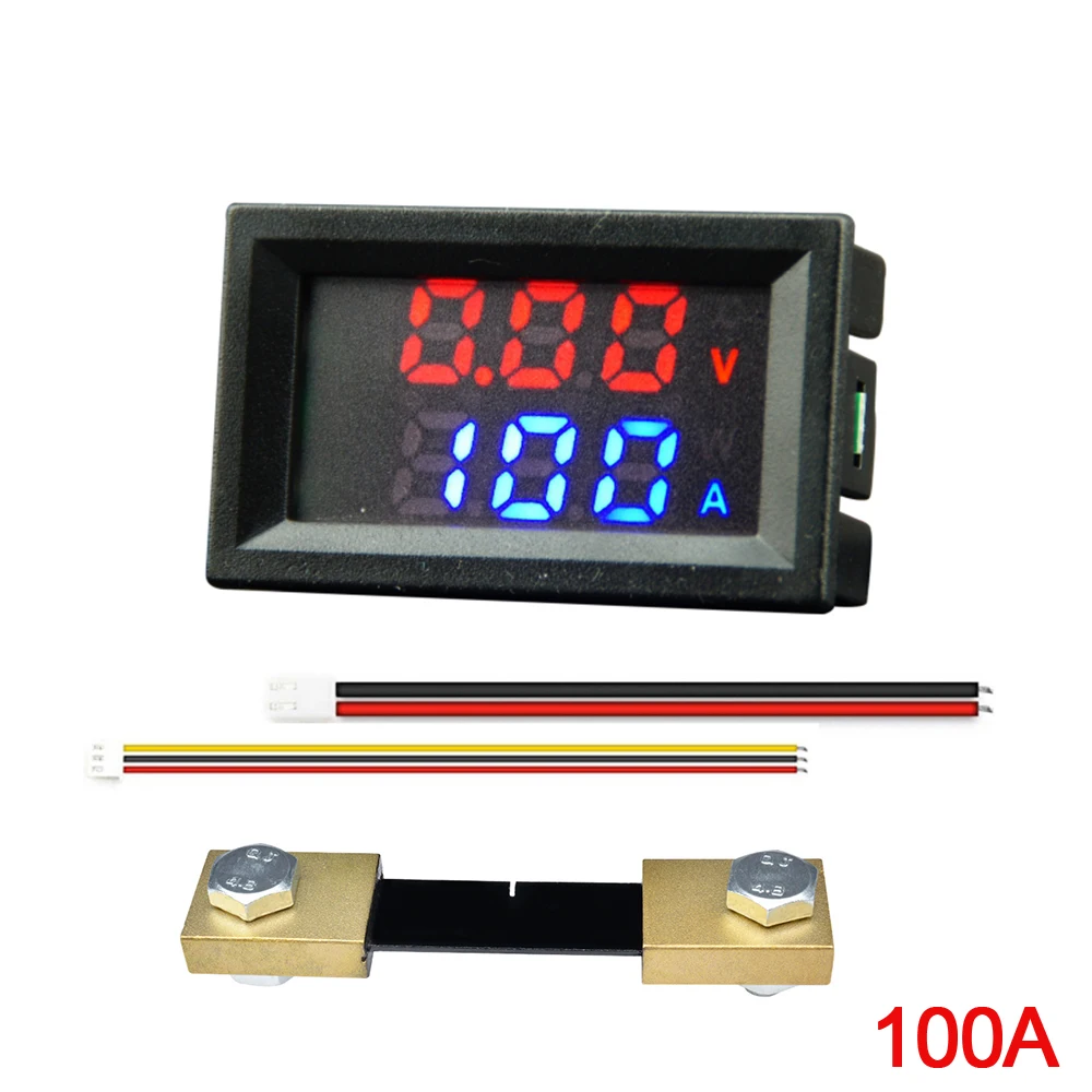 M430 DC 4-30V 10A 50A 100A Electronic Digital Voltmeter Ammeter LED Display Voltage Regulator Volt Current Power Meter Tester