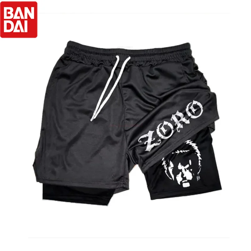 One Piece Anime Gym Shorts Men Women Summer Print Luffy Doflamingo Fitness Running Workout Mesh Quick Dry Sports Shorts Gift