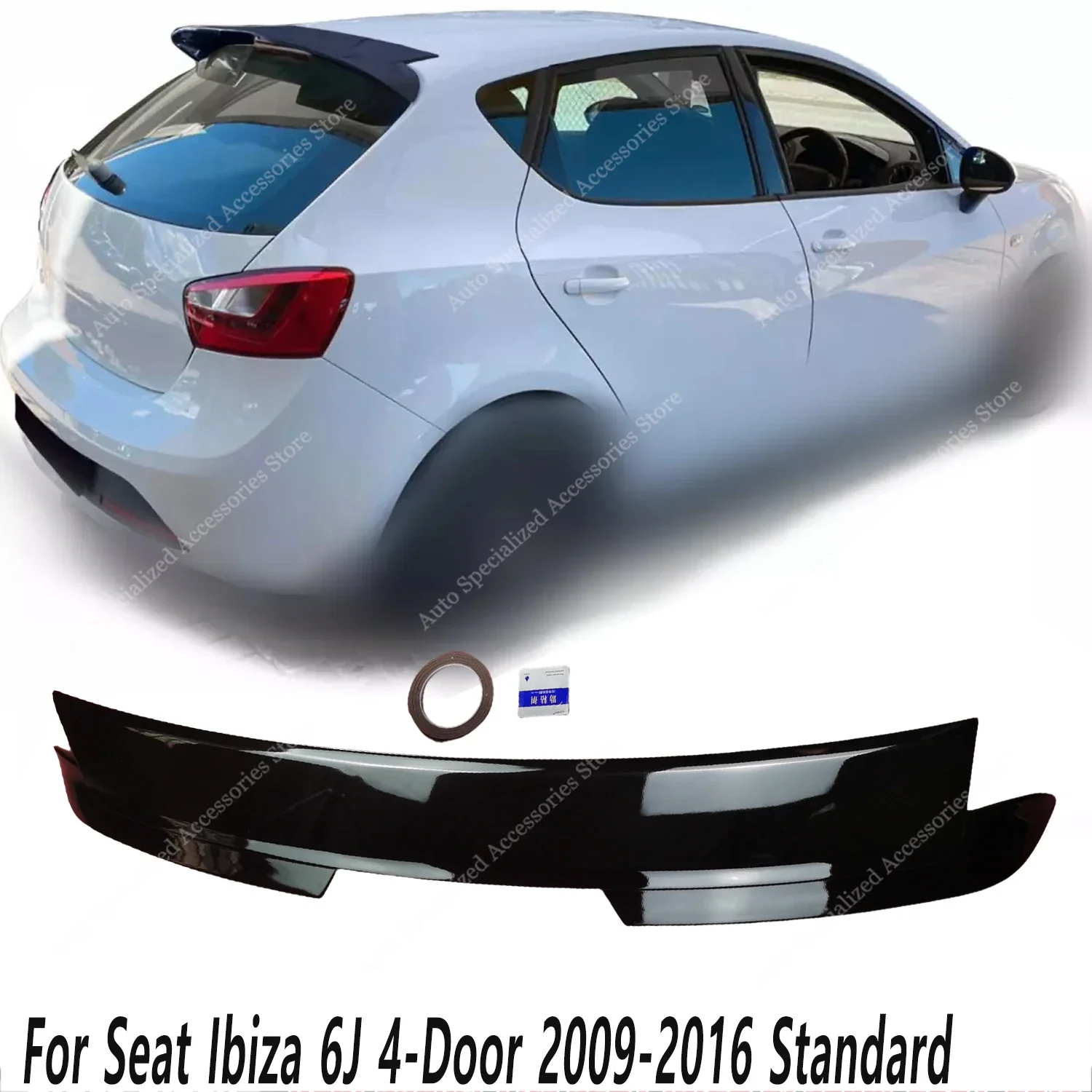 

Rear Roof Spoiler Rear Trunk Tail Wing For Seat Ibiza MK4 Ibiza 6J Tsi Tdi 4-Door Hatchback Standrad 2009-2017 Bodykits Tuning