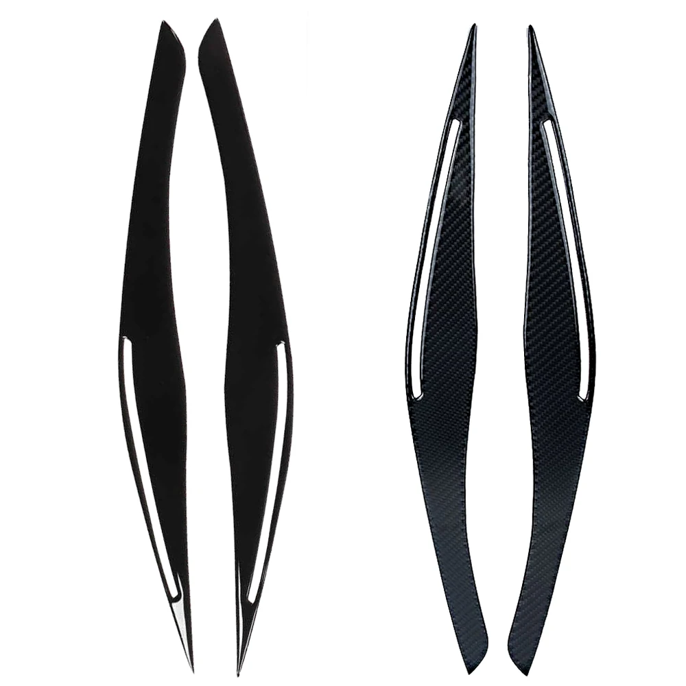 2pcs For BMW 3 Series E90 318i 320i 325i 2009 2010 2011 2012 Car Eyelids Headlight Eyebrows Trims Left and Right