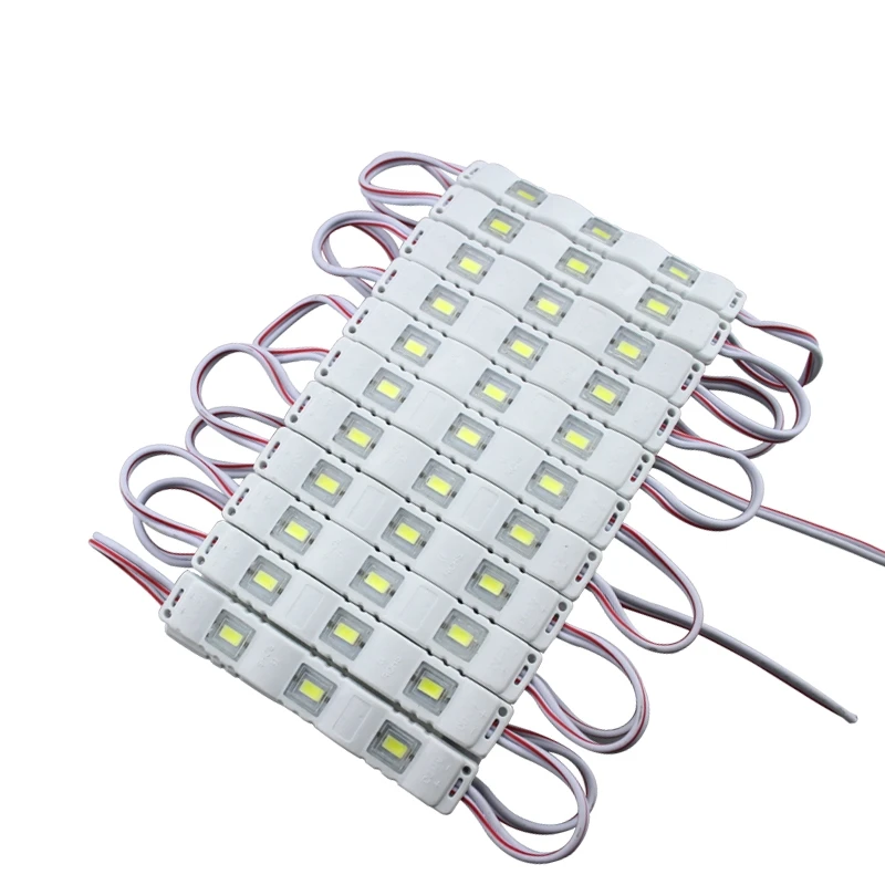 Módulo de luz LED SMD 5730, módulos impermeables para Letras de señal, luz trasera LED SMD5730, 3 led DC12V