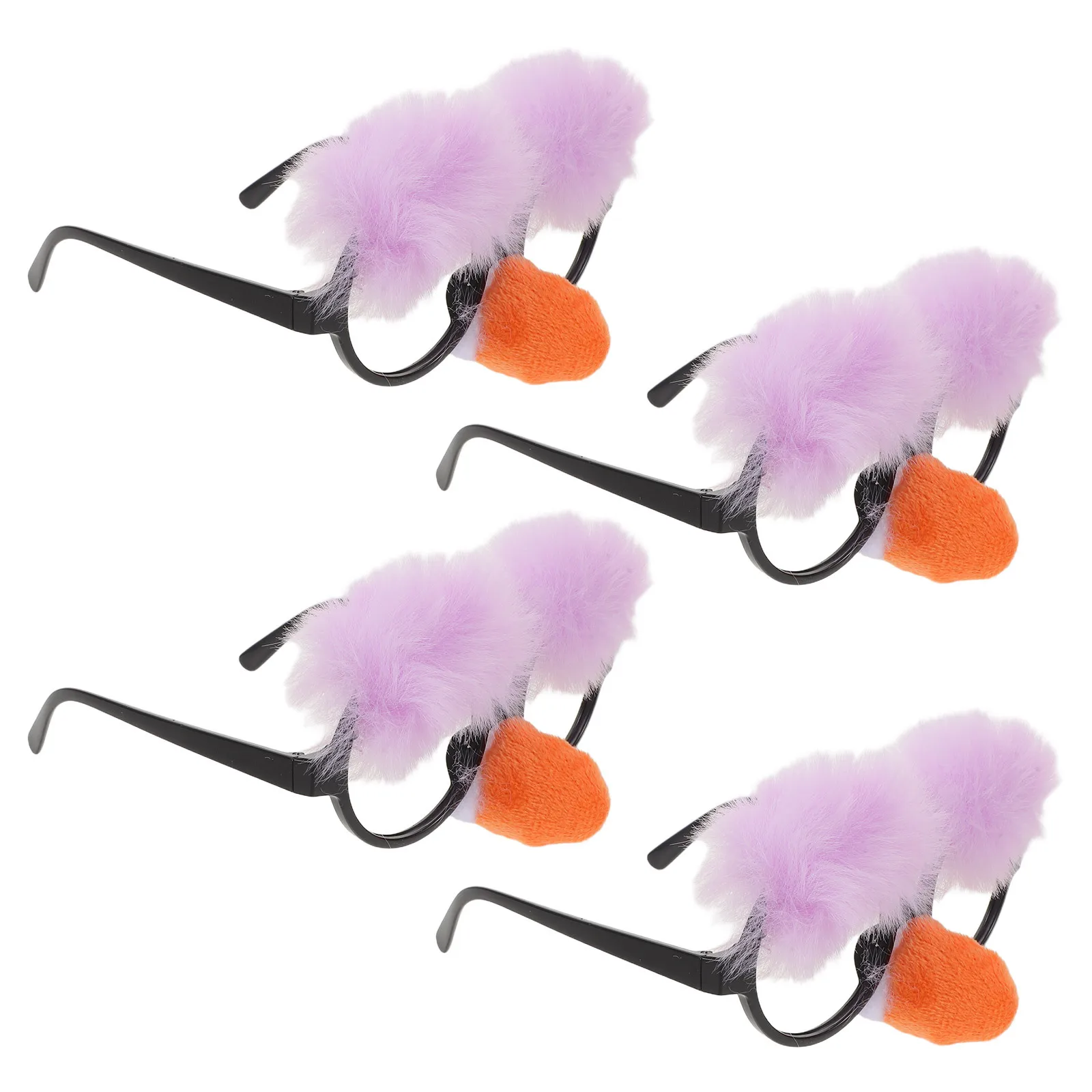 

4Pcs Big Nose Eyeglasses Hilarious Party Glasses Costume Props Halloween Dress Up Birthday Photo Booth Carnival Favors