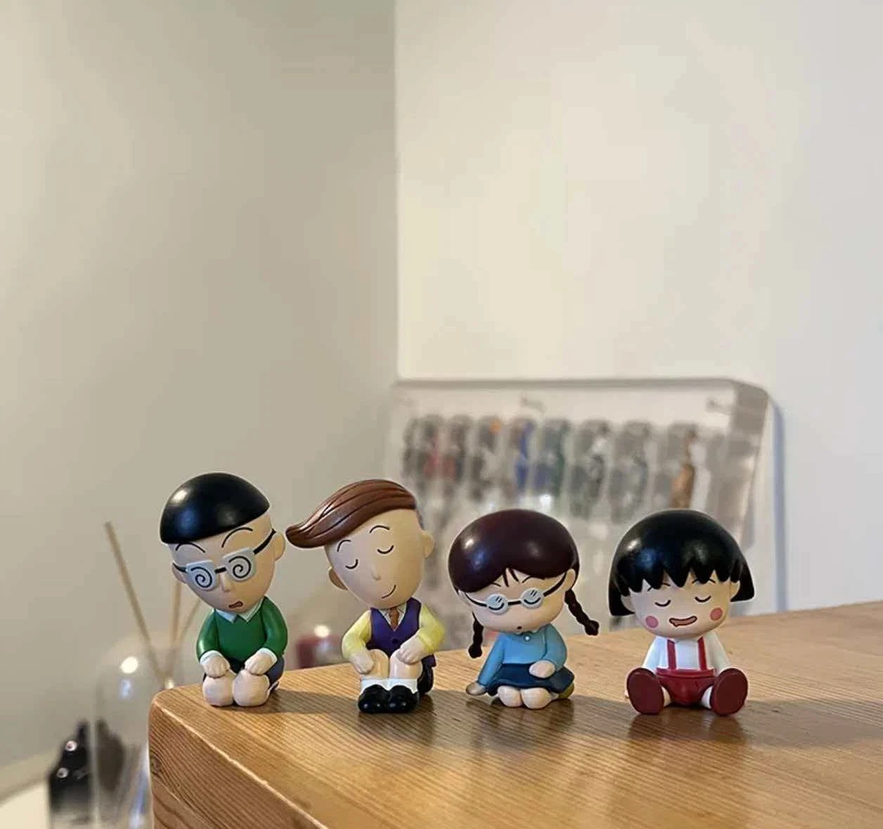 

New In Stock Anime Maruko Sleeping Shoulder To Shoulder Blind Box Cute Desktop Ornament As A Holiday Surprise Gift For Fans