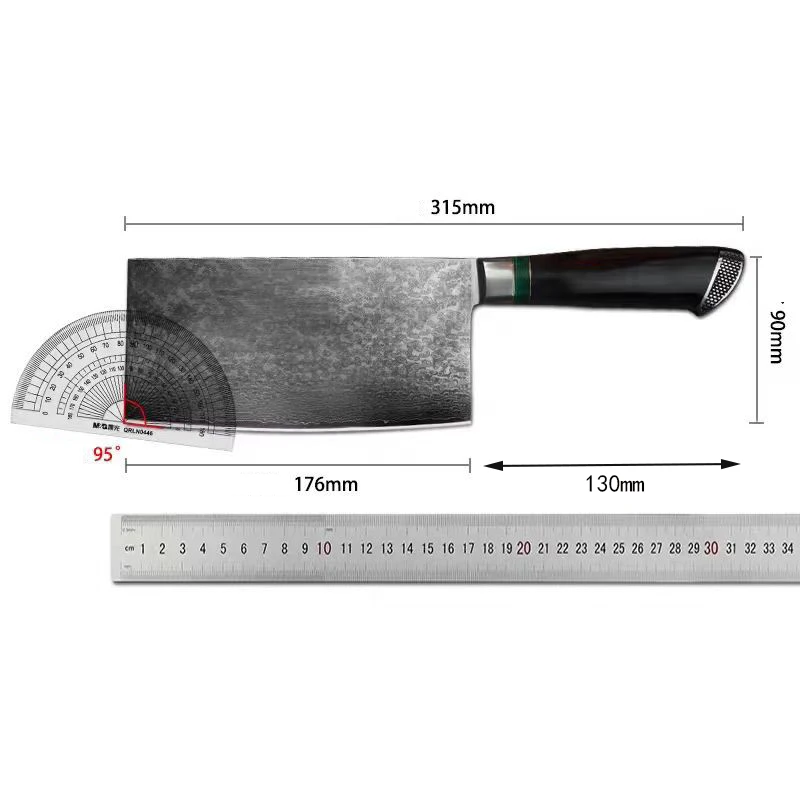 7 Inch Chopper Knife 103 Layers Damascus VG10 Steel Blade Chefs Cleaver Hatchet Slicing Kitchen Knives Bone Meat Poultry Tools