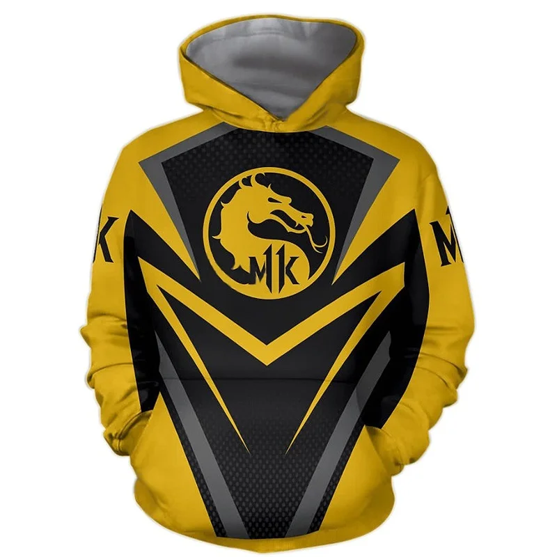 Mortal kombat 11 hoodies jogo impressão 3d streetwear das mulheres dos homens moda casual moletom de grandes dimensões com capuz crianças pullovers