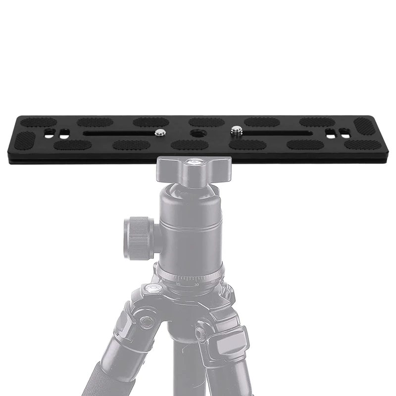 Piastra a sgancio rapido per fotocamera DSLR PU200 con vite universale da 1/4 di pollice con adattatore per vite per testa a sfera per treppiede